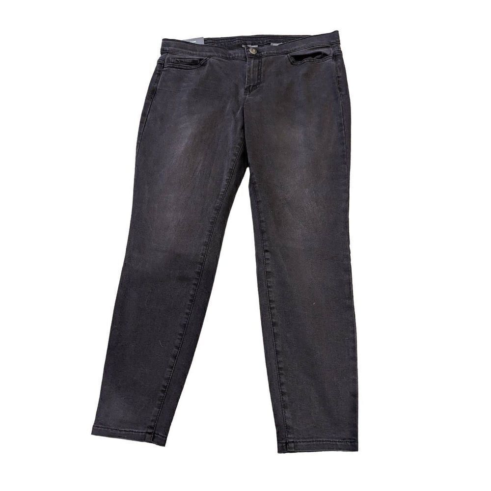 J.Jill Denim Women's Black Wash 5-Pocket Fitted Legging Jeans Size 14P NWT